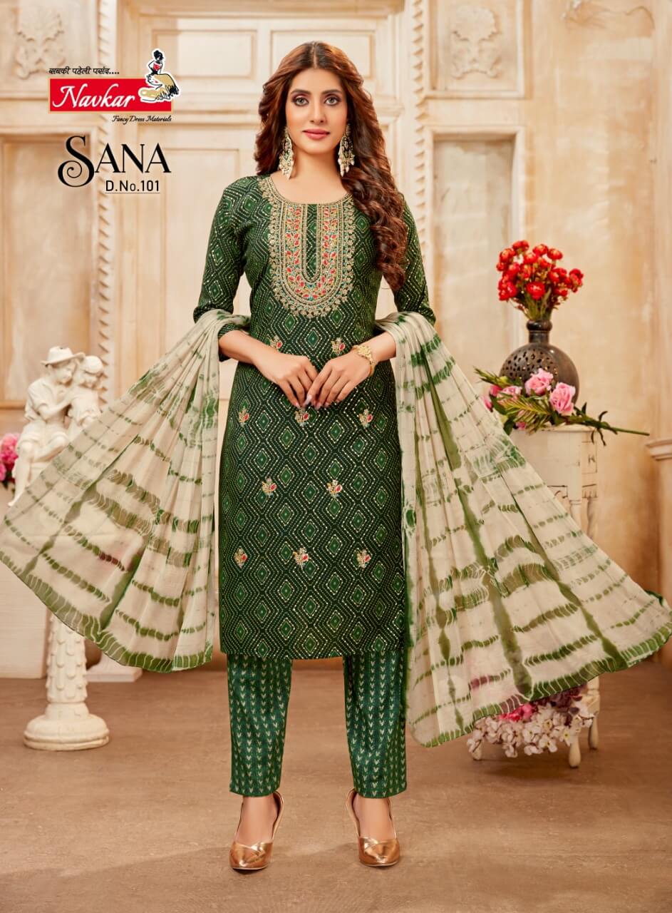 Navkar Sana Fancy Regular Wear Wholesale Printed Salwar Suits
